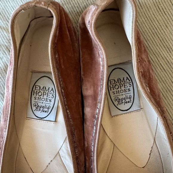 Vintage Emma Hope Velvet Embroidered Ballet Flats - Picture 3 of 5